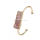 Мода природные реальные красочные горный хрусталь Кристалл кластера подвески браслеты покрытием золото медь Браслет простой ювелирные изделия для женщин девушки 